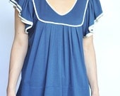 Sailor Blouse- 2013 trends Nautical, Regular and Plus Size, Immediate Delivery