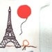 ORGANIC onesie- Eiffel Tower, Balloon