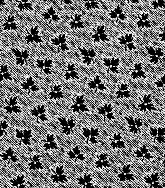 1 fat quarter noir leaves, black