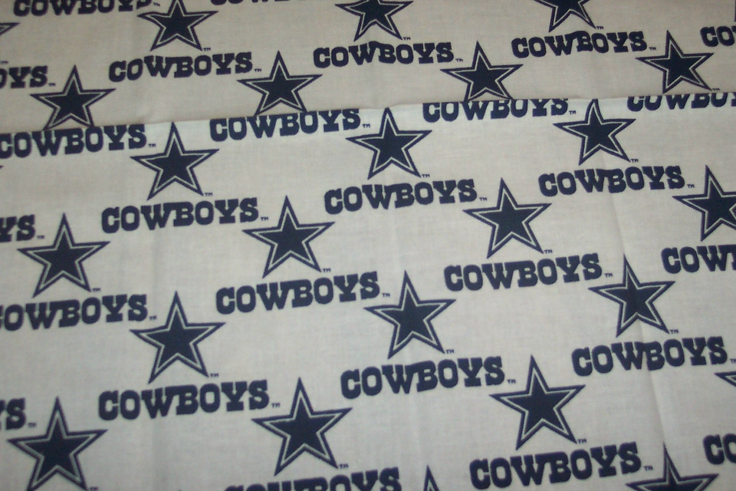 Dallas Cowboys White Handmade Bandana