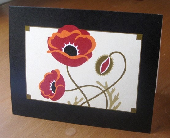 Poppy and Pod Note Cards