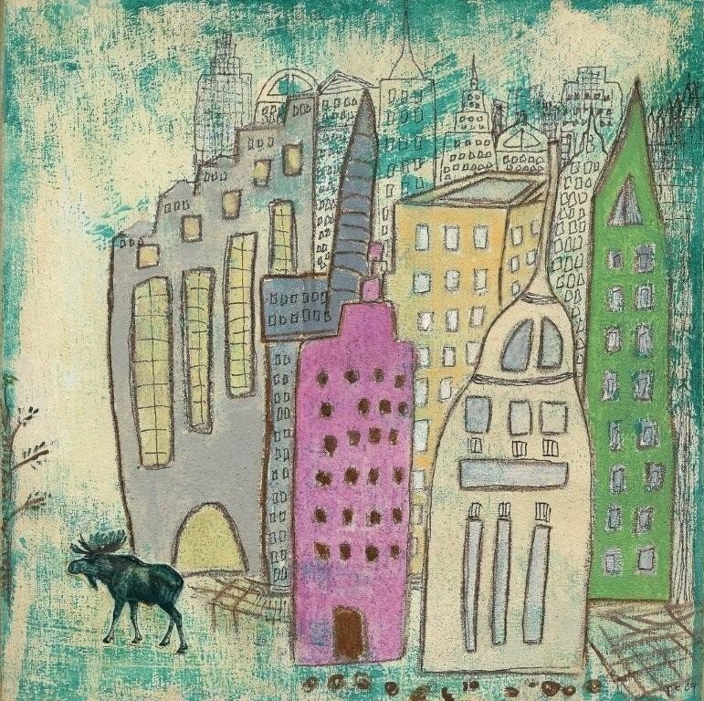 RETURNING Moose Art Print