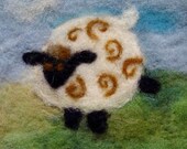 019 "Happy Sheep" Thyme Tile Needle Felting Kit