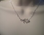 Love Necklace, Romantic gift, Sterling Silver necklace, Engagement necklace