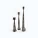 Set of Three Hand Forged Cereus Candle Holders - Tall, Medium, & Short