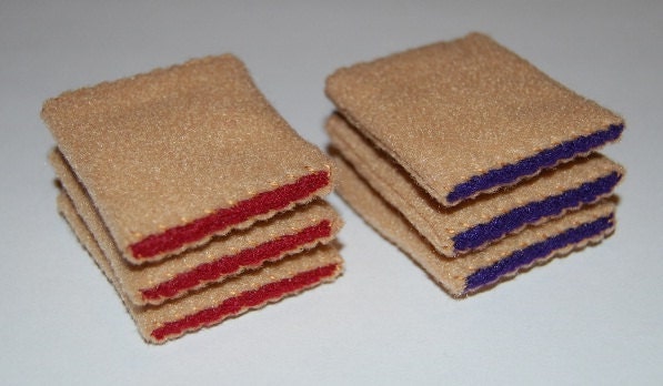 Felt Food Fig and Strawberry Cookies