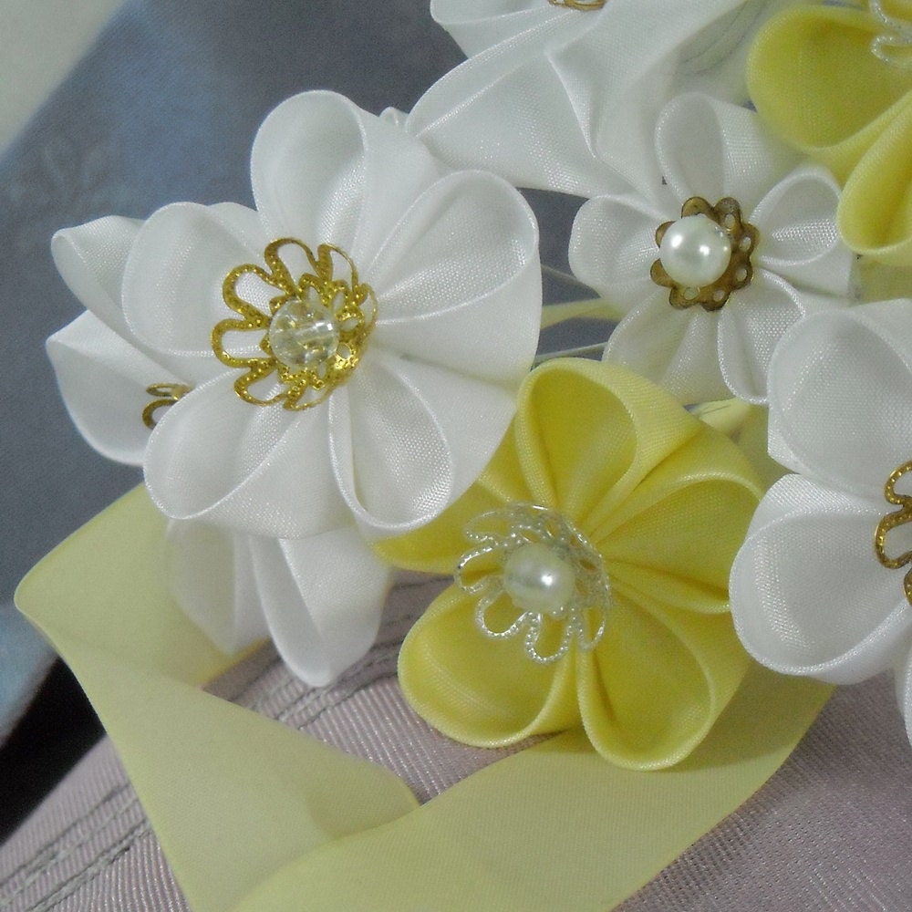 Custom Kanzashi Floral Bridal Wedding Bouquet - DEPOSIT and Ordering Information