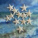 One Dozen Crystal Starfish for a Wedding Bouquet or Centerpiece