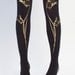 Golden Tulip, gold on black, one size, the Shoe Flower collection