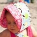 APPLES & PEARS and you pick other side, reversible bonnet from Bella Sol Bebe