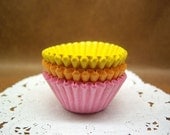 Cute Bubblegum mini cupcake cups (set of 75)