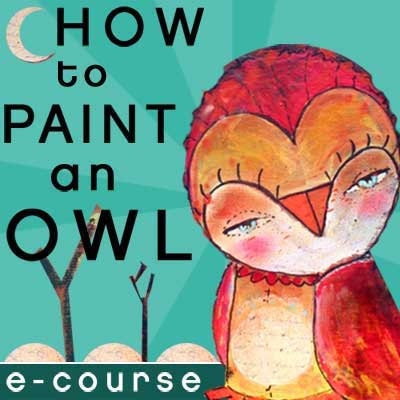 Owl Painting Class - How To Paint An Owl an online painting workshop with Juliette Crane (Self-Paced, Instant Access)