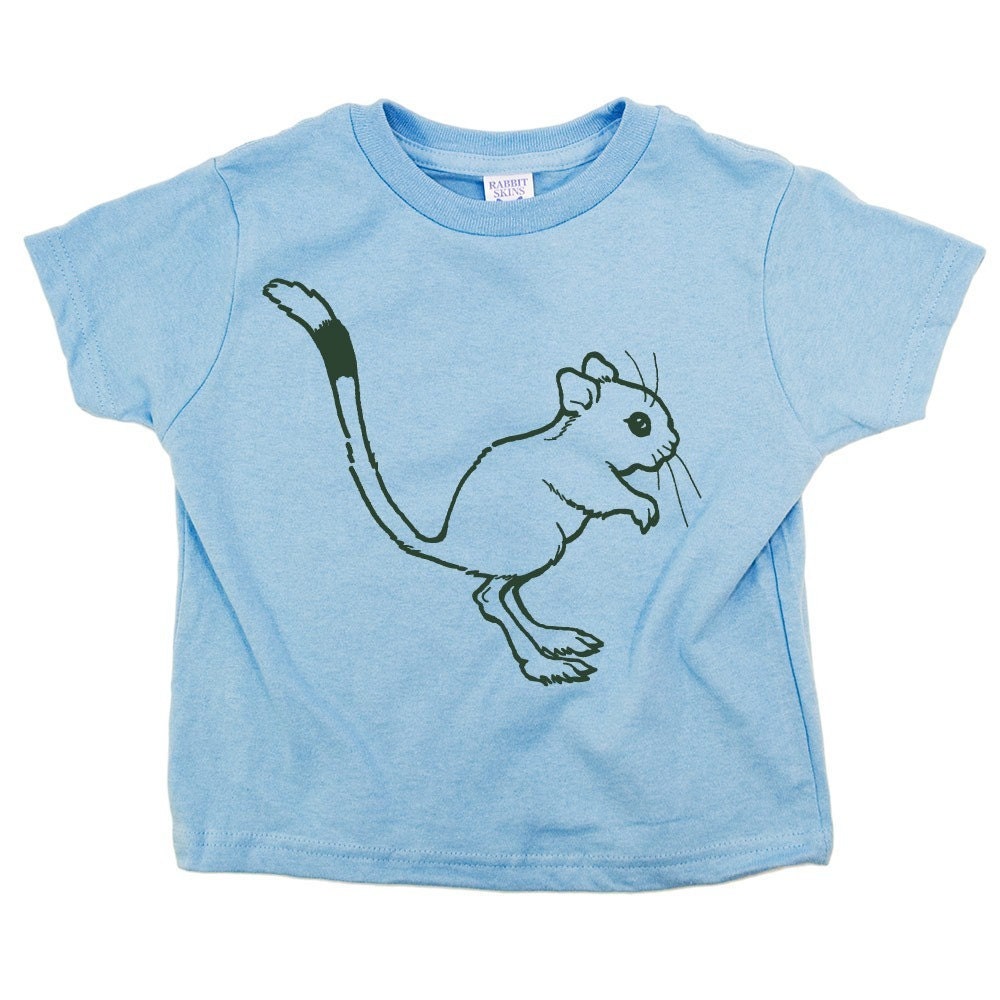 Toddler Kangaroo Rat Light Blue Animal Graphic Tee