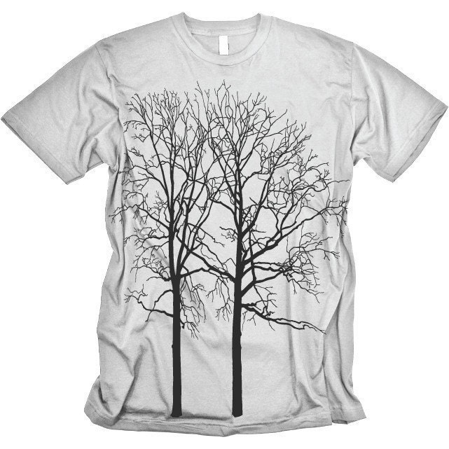 ON SALE Two Trees Men's Grey Nature Tee Shirt