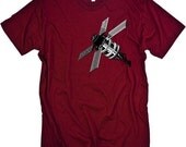 Satellite Tshirt Science Geek Tee MENS Shirt