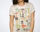 Mushrooms Science Graphic Tee Shirt Womens Tshirt S M L XL XXL