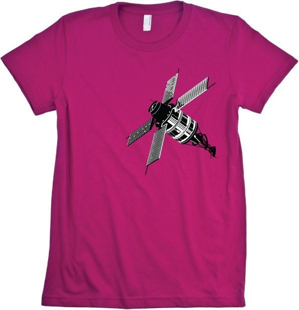 Satellite Tshirt Cute Science WOMENS Tee