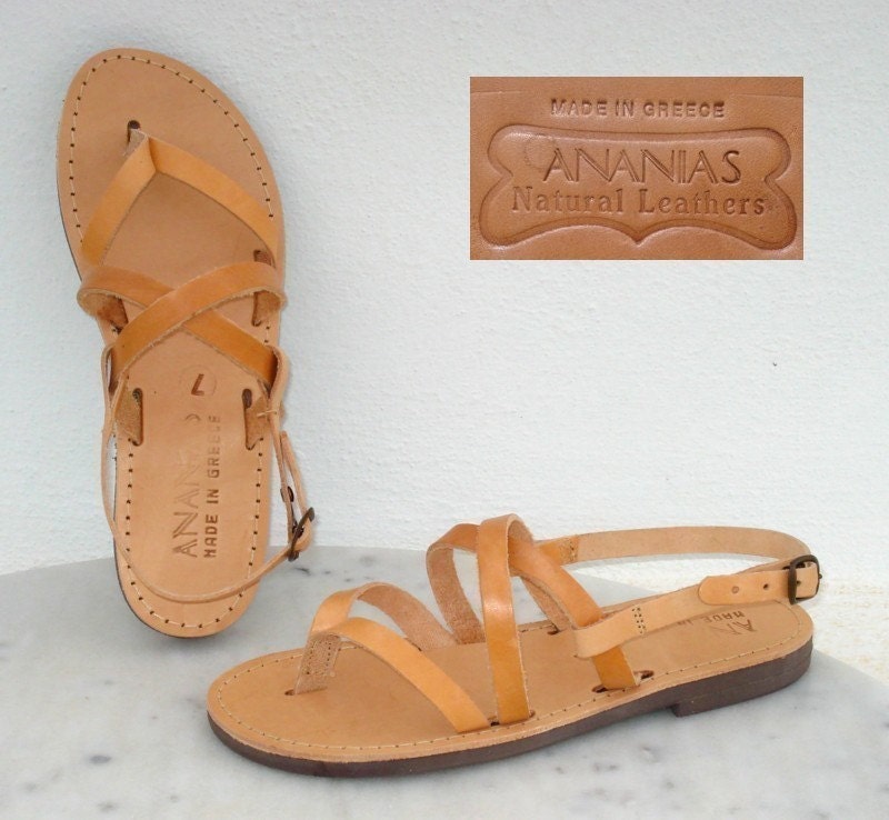ANANIAS Greek Sandals Roman Grecian handmade leather sandals for rmen