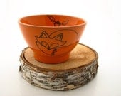 Fox Bowl Orange Great Wedding Gift for a woodland wedding