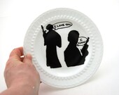 Star wars (R) Han Solo Princess Leia Inspired Ring Plate Small Dish