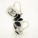 Mr and Mrs Mug Set Frankenstein and Bride Black/White Funny Wedding Gift