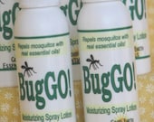 BugGO all natural Moisturizing Spray Lotion, with insect repelling essential oils