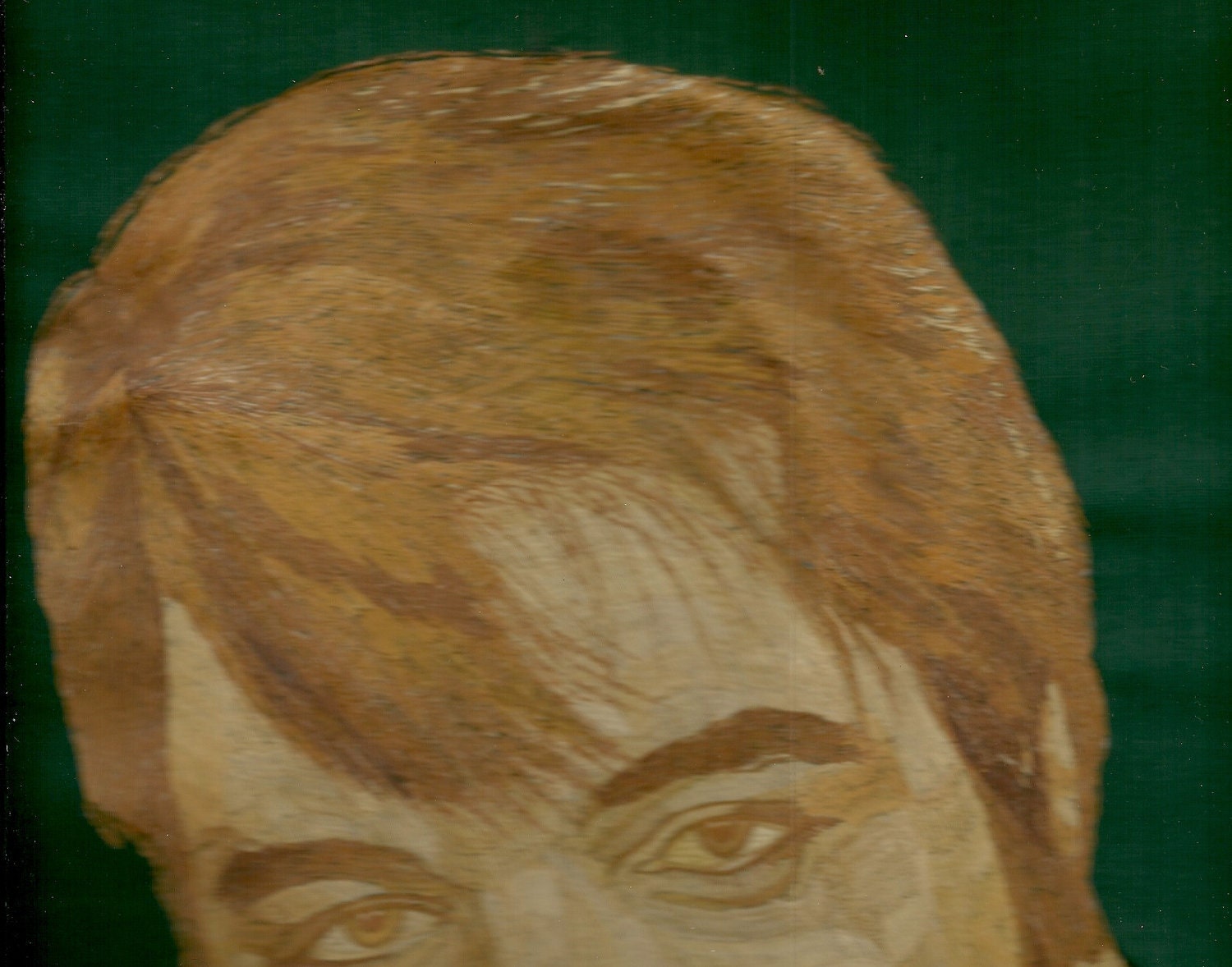 ELVIS Presley  Handmade with dried leaves of rice plant. Gift under 200  No color, paint or dye added to the natural color of the leaves