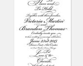 Printable Victoria Invitation (PDF)