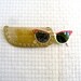 50s sunglasses - Mad Men beach chic - red/white cat eye with green lenses - like new vintage - Betty Draper chic