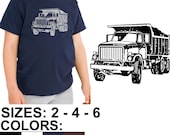 Dump Truck American Apparel Toddler Poly-Cotton 50/50 Short Sleeve T-Shirt (BB101)