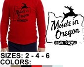 Made in Oregon American Apparel Toddler Baby Thermal Long Sleeve T-Shirt (T107)