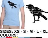 Black Crow American Apparel Sheer Jersey Short Sleeve Summer T-Shirt (6401)