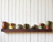 Reclaimed Wood Floating Shelf // Rustic Tropical Hardwood // 36 inch // Ready to Ship