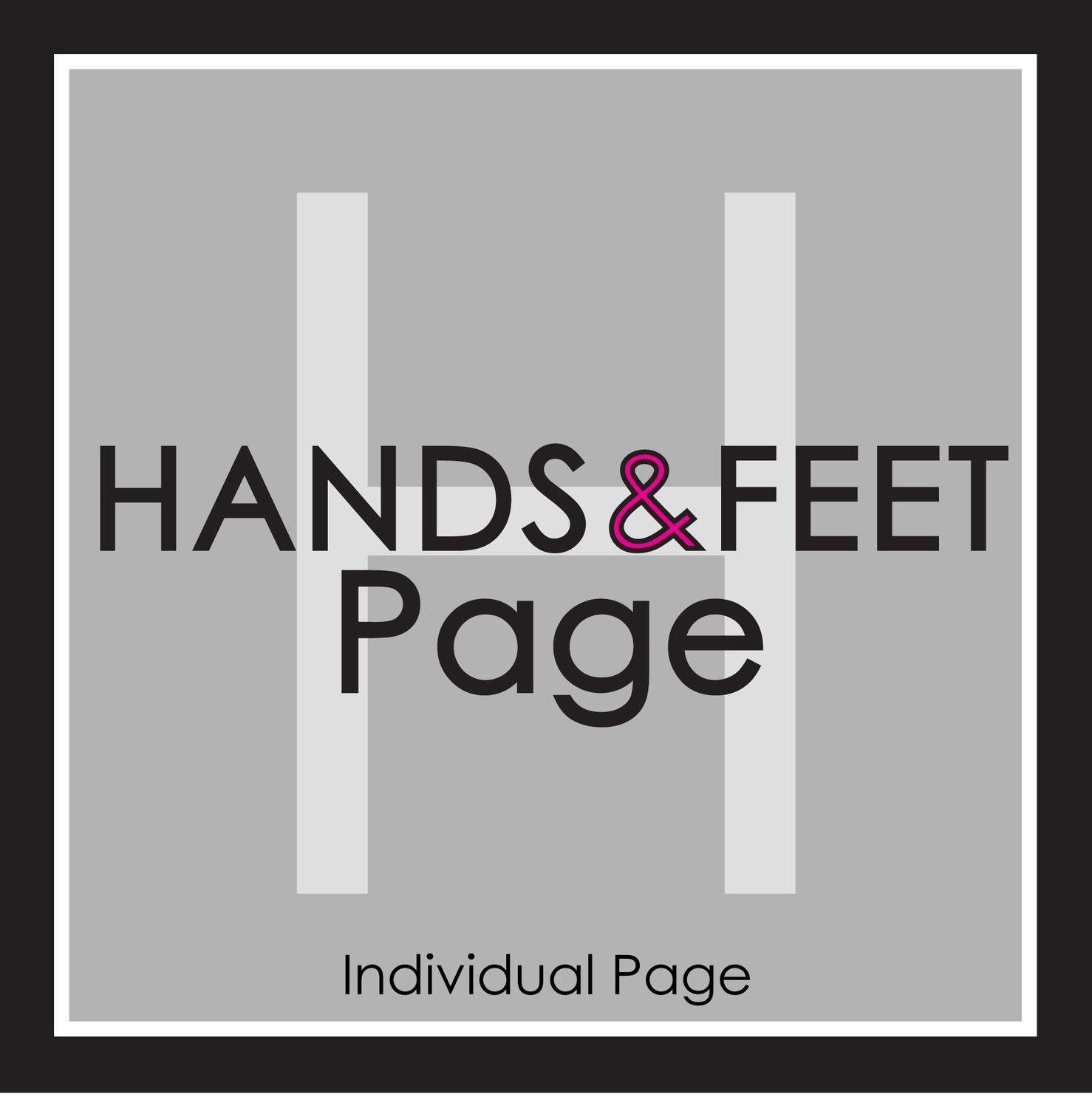 Hands and Feet Page ... Additional Ruby Love Baby Book Page