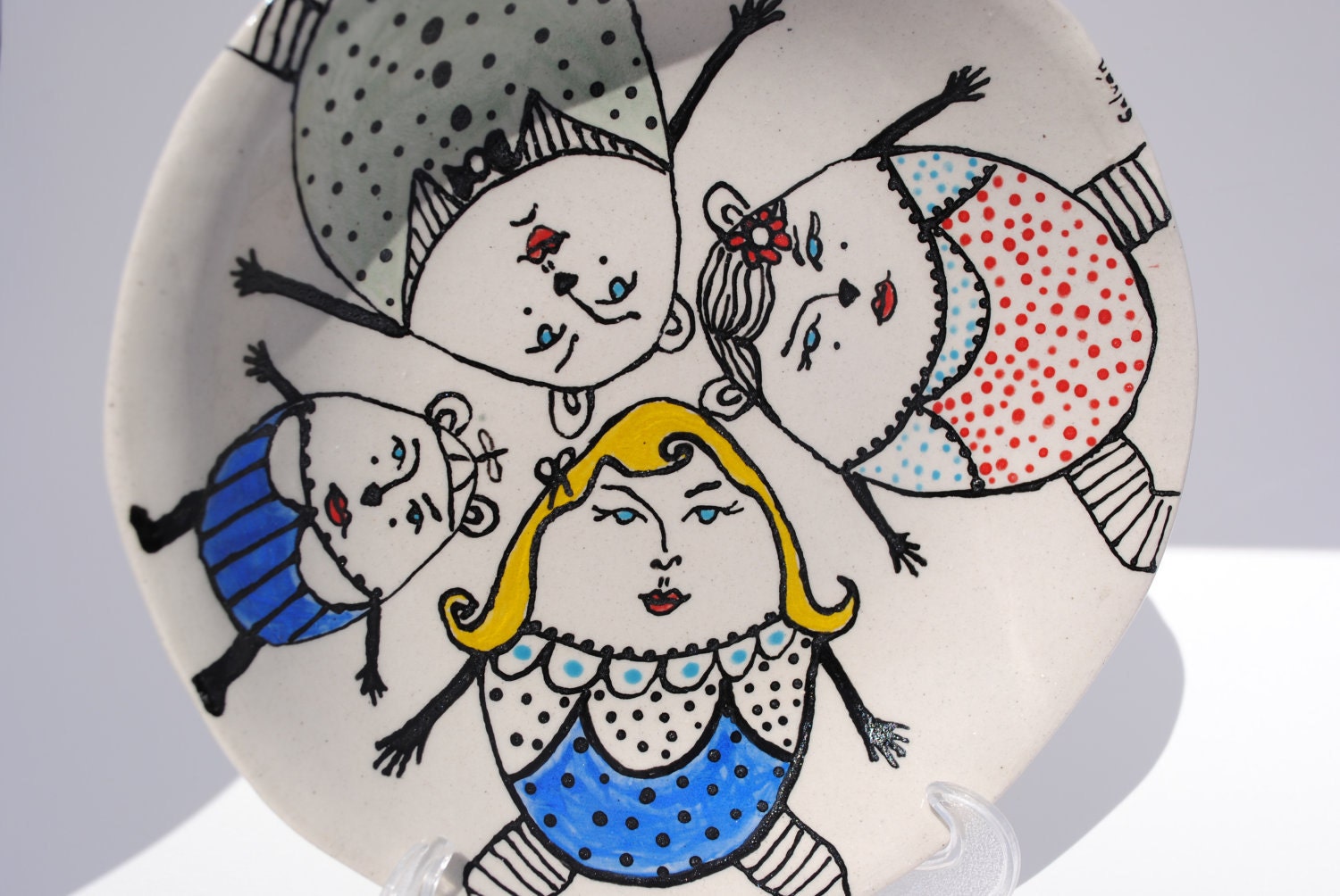 ceramic plate goldilocks and the three bears illustrated dish charming