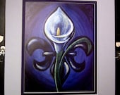 Fleur de Lily matted 16x20 Print