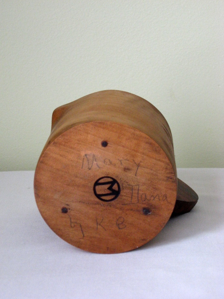 Vintage Wooden Pitcher