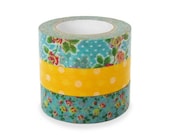 Colte Washi Masking Tape - Rose Yellow - Set 3