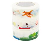 Colte Washi Masking Tape - Air, Sea & Land Transport - Wide Set 3 - Kids