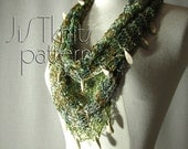Hand Knit Mobius Cowl Pattern with optional Beads