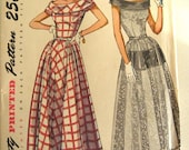 Vintage 1949 Summer Dress Pattern - Simplicity 2826