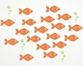Ocean Baby Fish Wall Decals, Kids Underwater Nursery: SWIM RIGHT