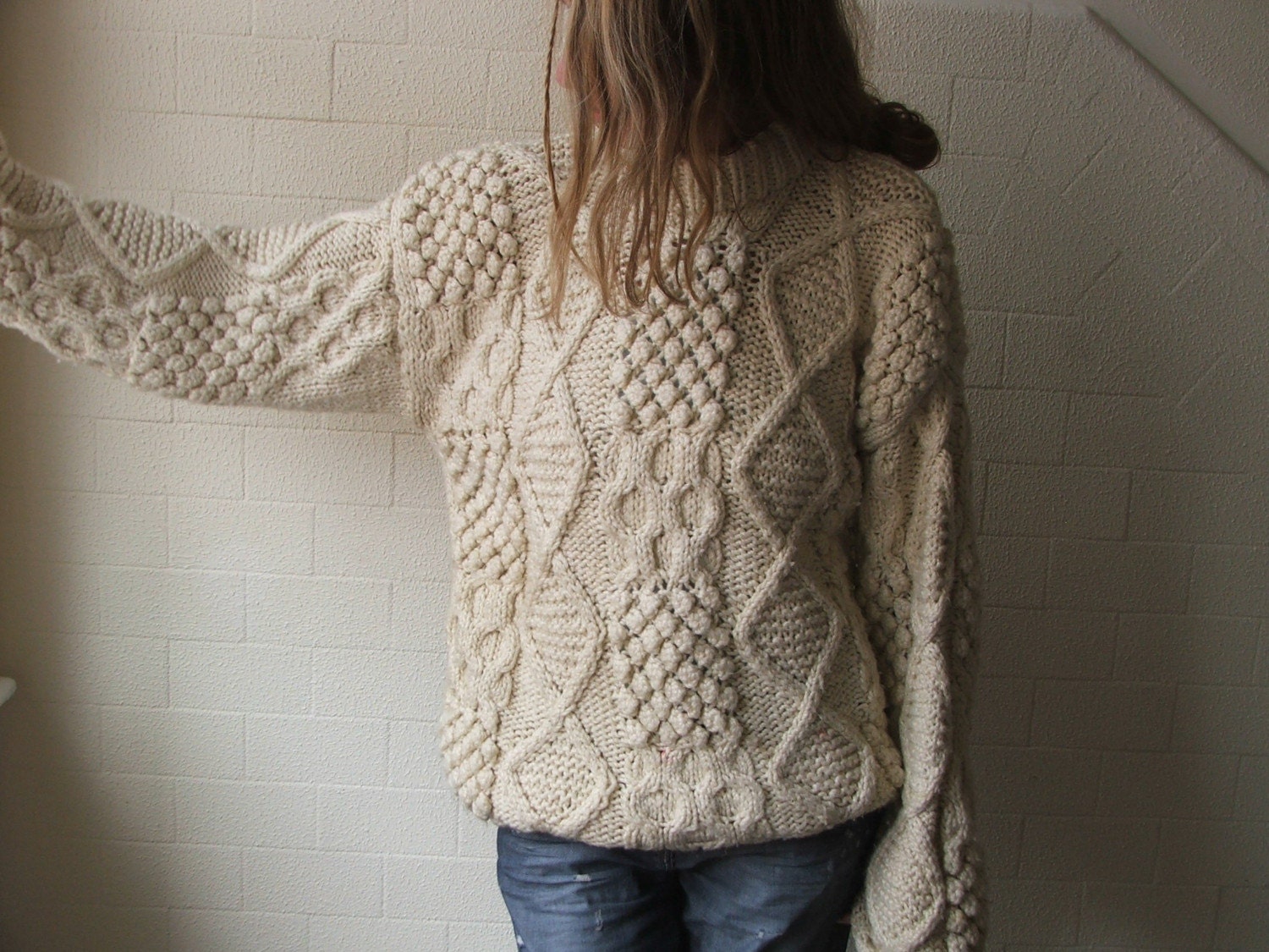 Vintage Aran cable jumper