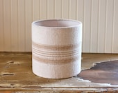 Rustic Grain Sack Drum Lampshade