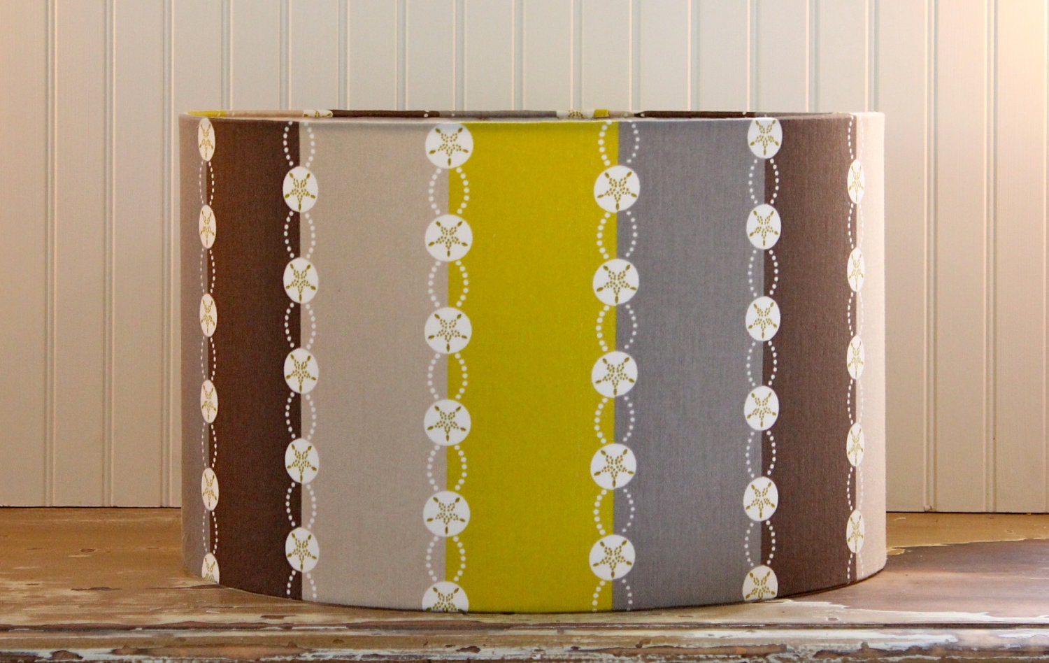 Belize Stripe Drum Lampshade