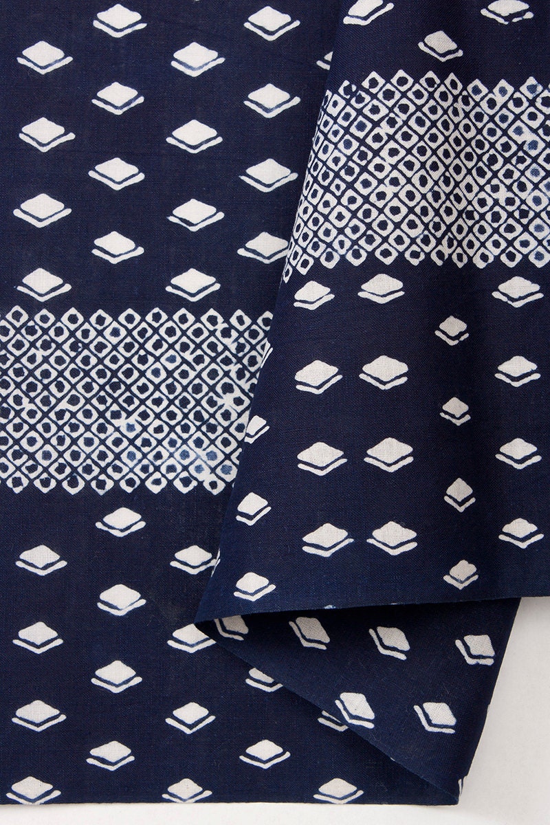 Vintage Japanese cotton fabric for yukata