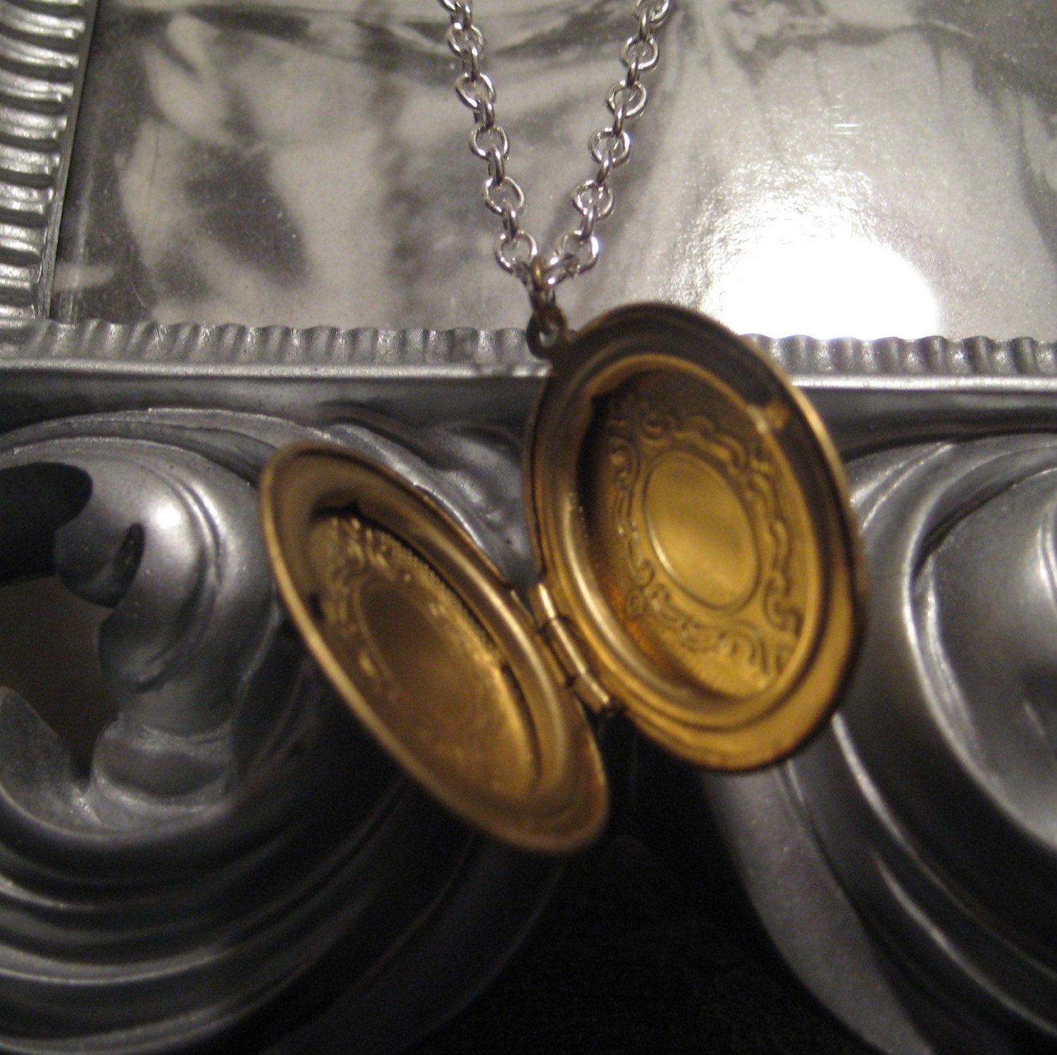 victorian skull locket