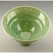 Bluegreen Etched Porcelain Bowl