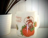Strawberry Shortcake Anchor Hocking milk glass mug