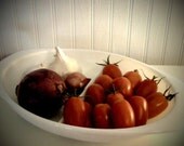 Vintage white Pyrex divided serving dish
